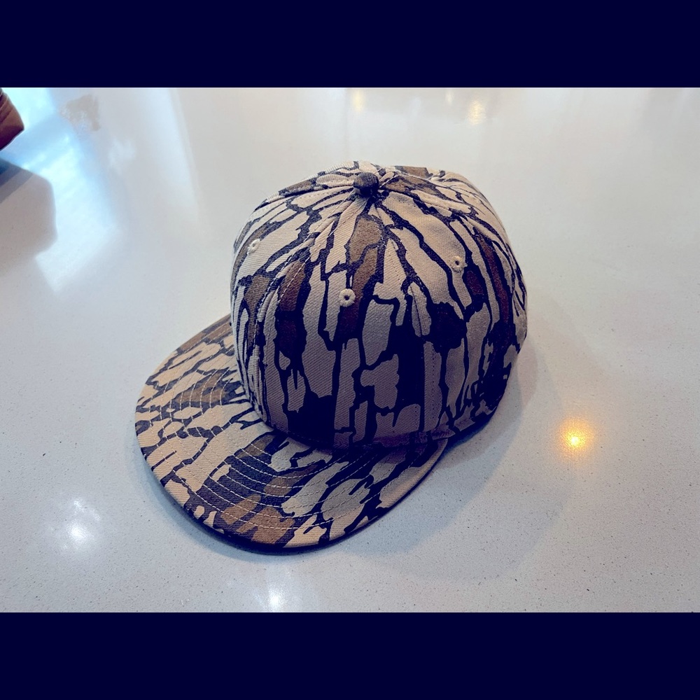 Supreme World Famous Camo Fitted Hat 7 3/4